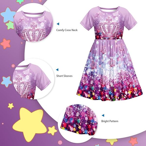 Girls Nightgowns Princess Dress Pajamas - Image 5
