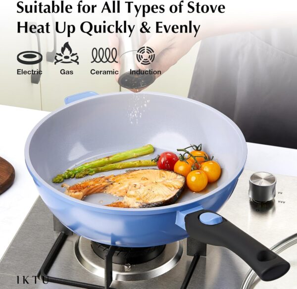 IKTU Ceramic Nonstick Deep Frying Pan (Promo code) - Image 5