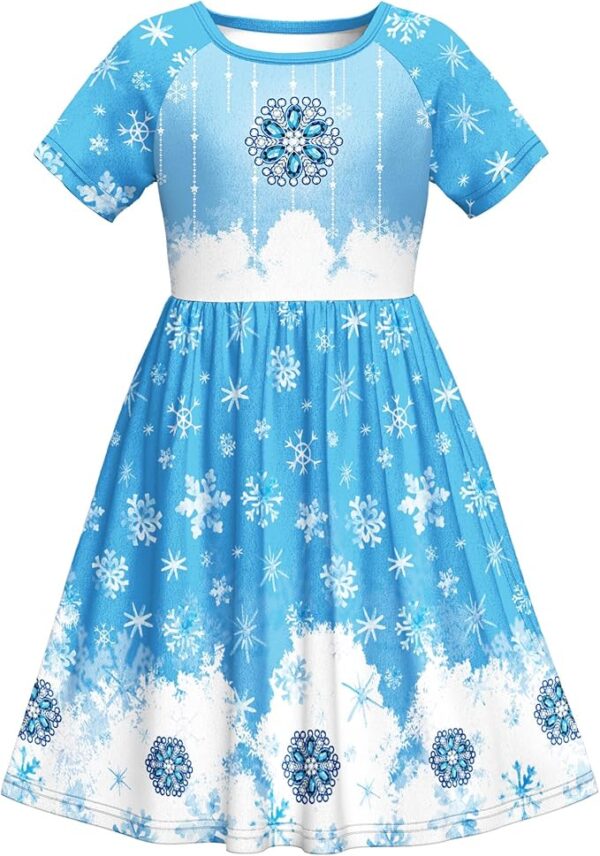 Girls Nightgowns Princess Dress Pajamas - Image 3