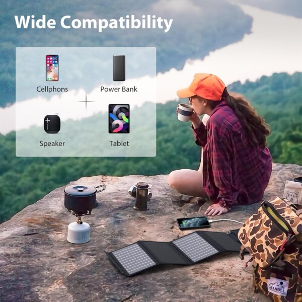 Portable Foldable Solar Charger for Camping - Image 2